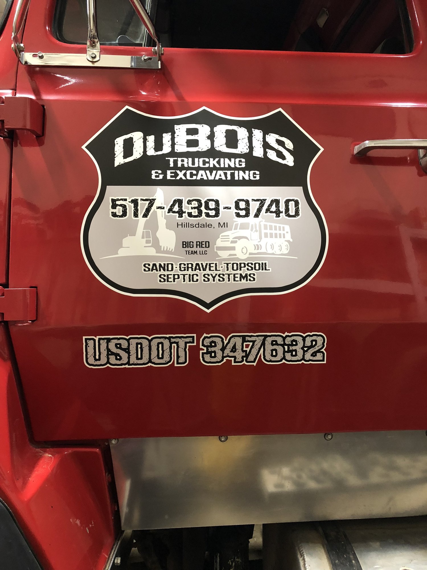 Vehicle lettering by Yoder Signs & Designs, project 23