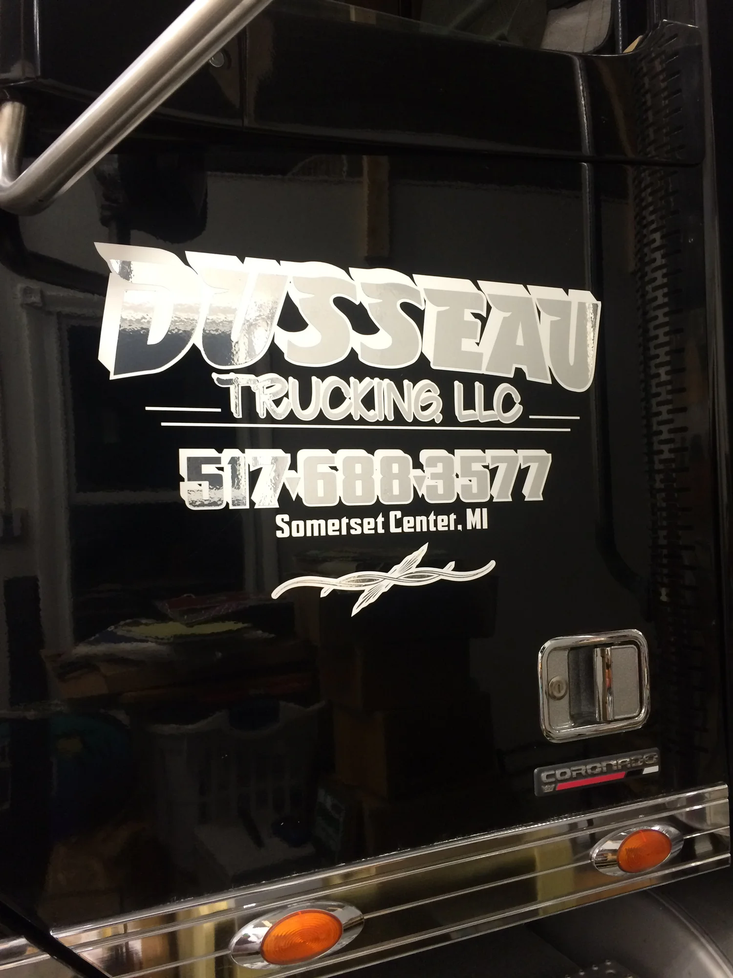Vehicle lettering by Yoder Signs & Designs, project 51
