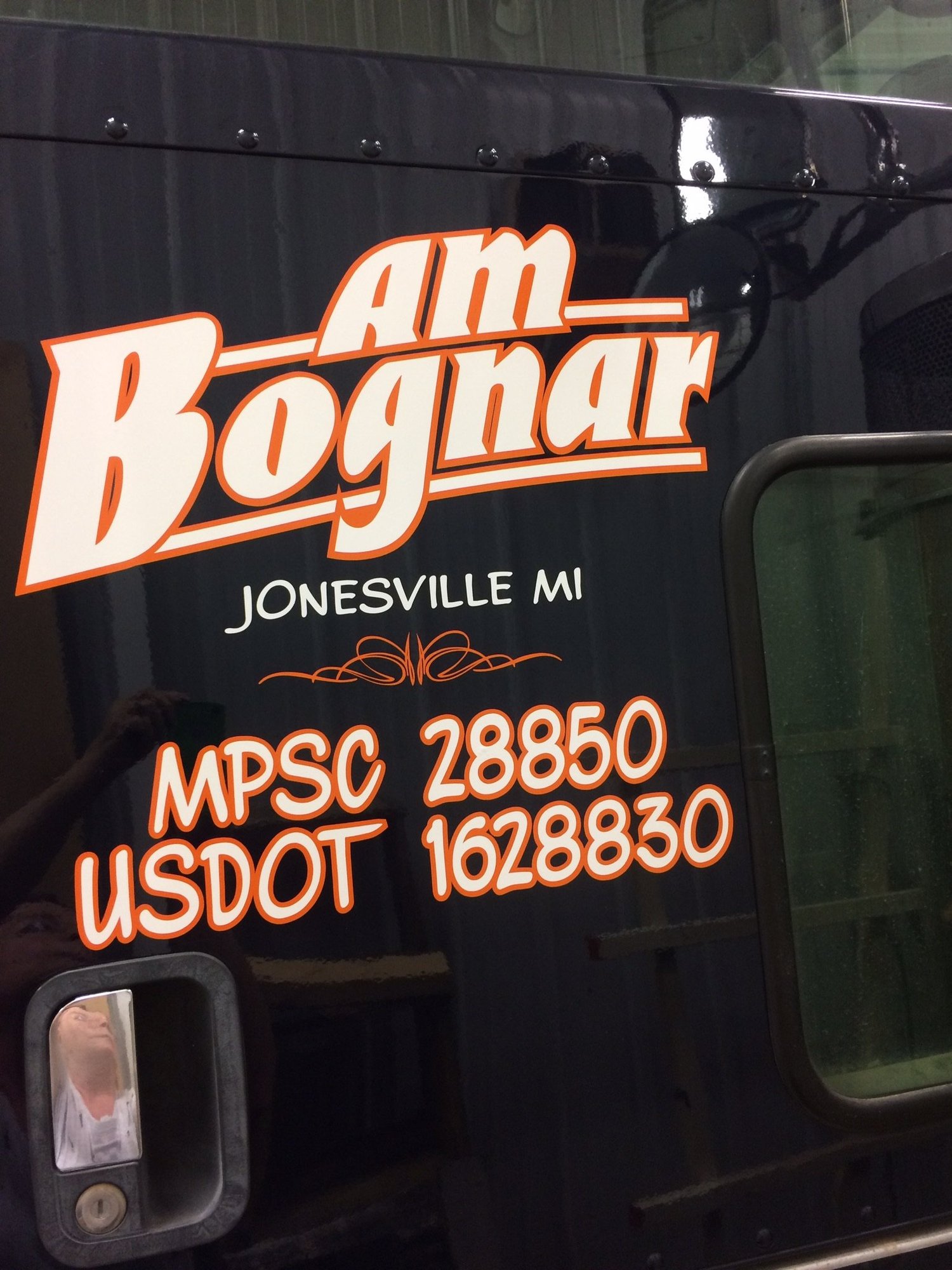 Vehicle lettering by Yoder Signs & Designs, project 43