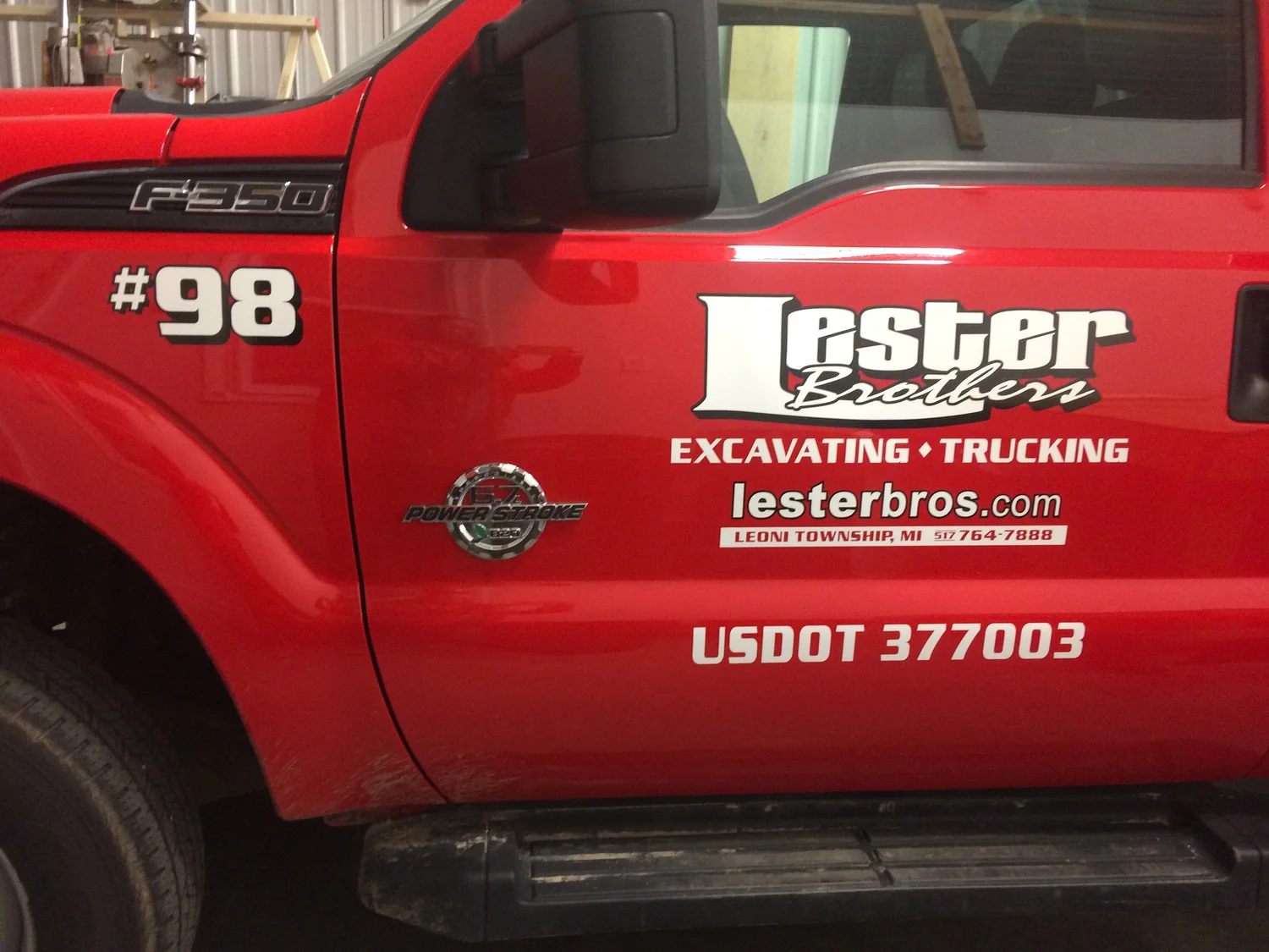 Vehicle lettering by Yoder Signs & Designs, project 44