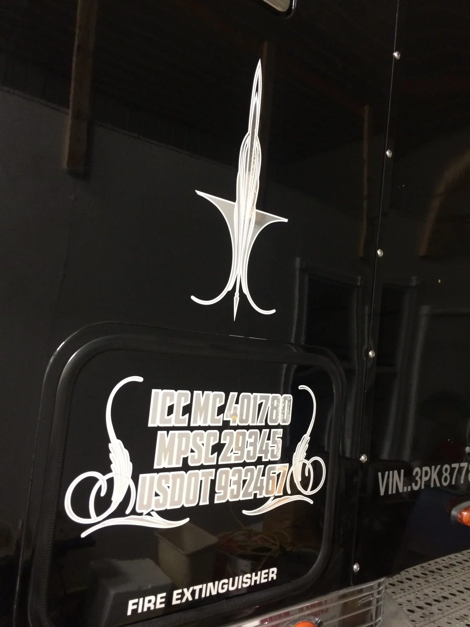 Vehicle lettering by Yoder Signs & Designs, project 54