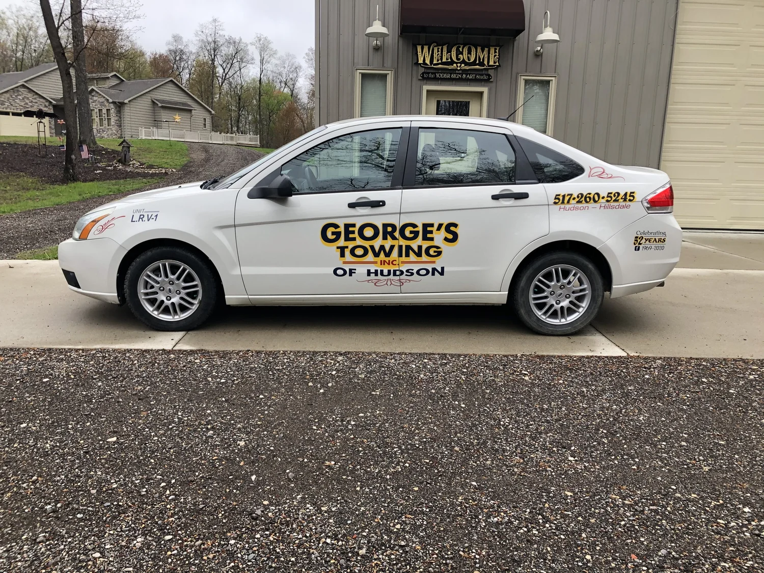 Vehicle lettering by Yoder Signs & Designs, project 7