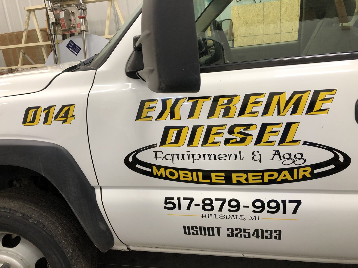 Vehicle lettering by Yoder Signs & Designs, project 24