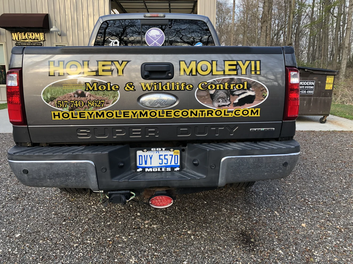 Vehicle lettering by Yoder Signs & Designs, project 8